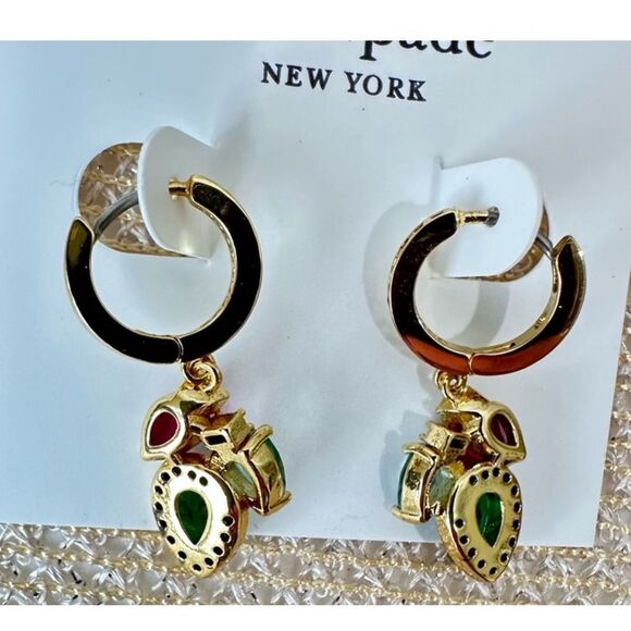 Kate Spade NEW earrings -  Light up the Room hoop dangle earrings - Picture 5 of 9